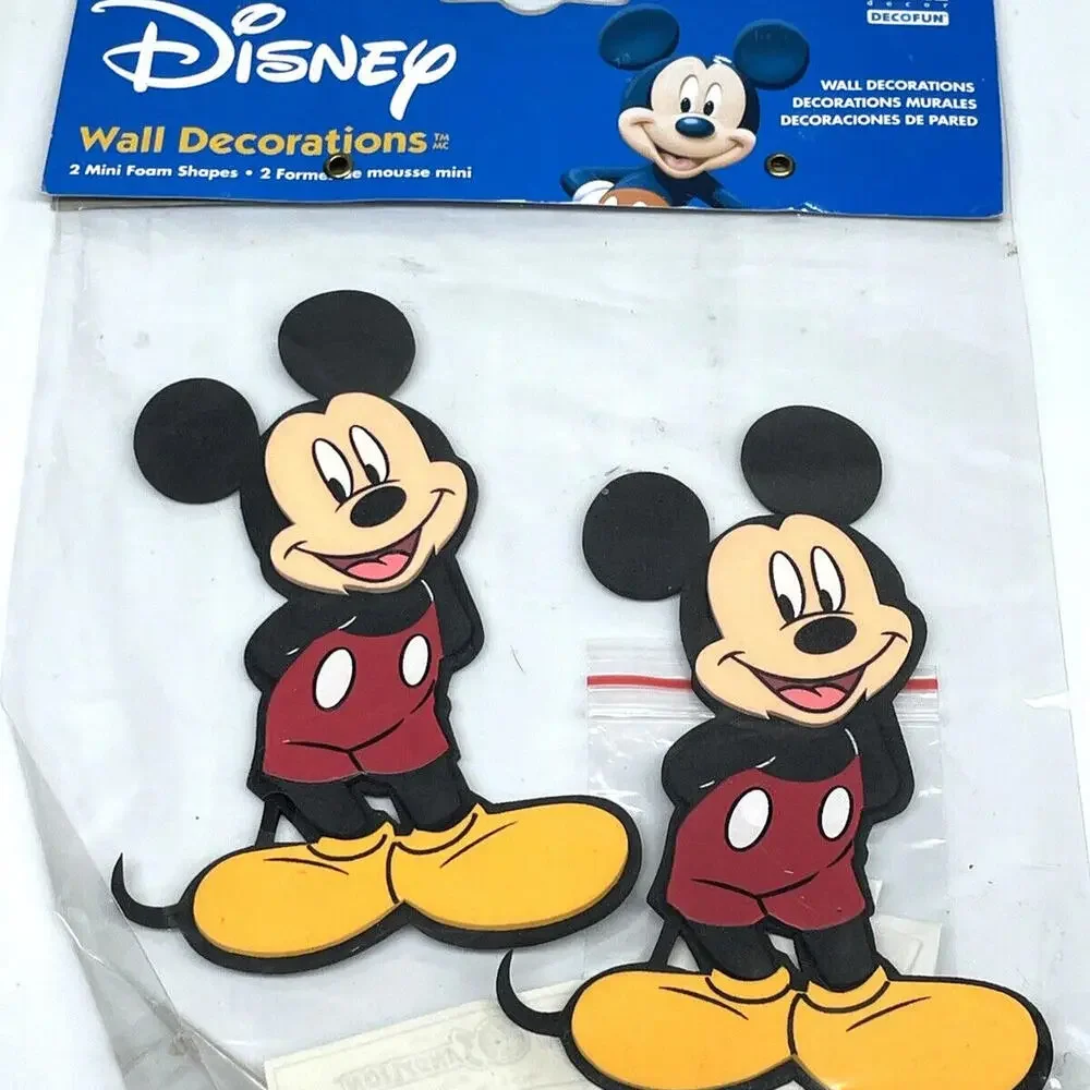 Sandylion Mickey Mouse Foam Wall Stickers Decorations Disney 2006 RARE‎